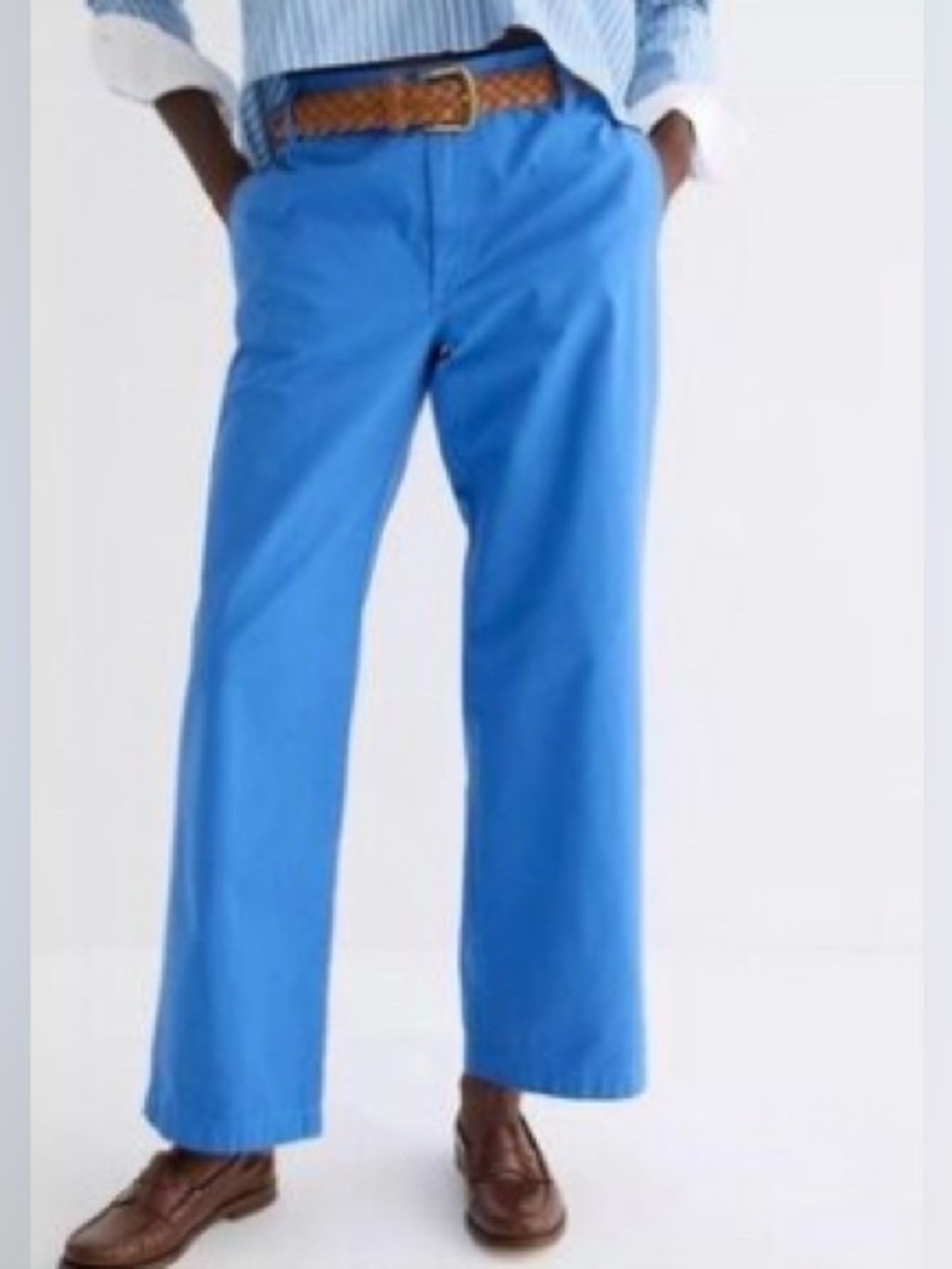 J. Crew straight leg blue trousers, size 31